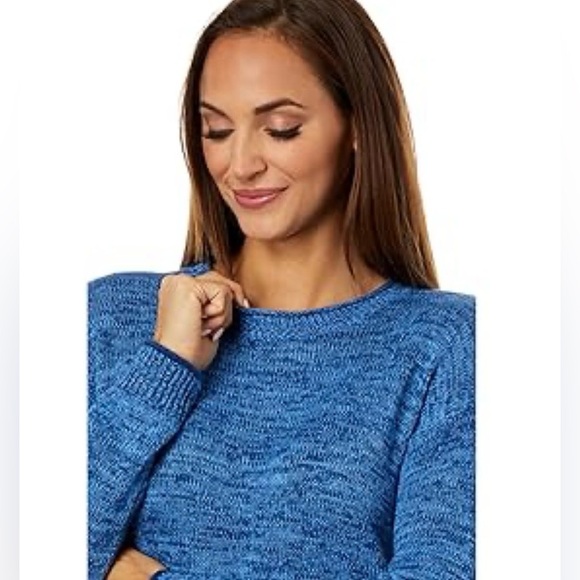 Lilly Pulitzer Bayport Vibrant Aegean Navy Blue Crew Neck Sweater Size XL - Picture 4 of 8